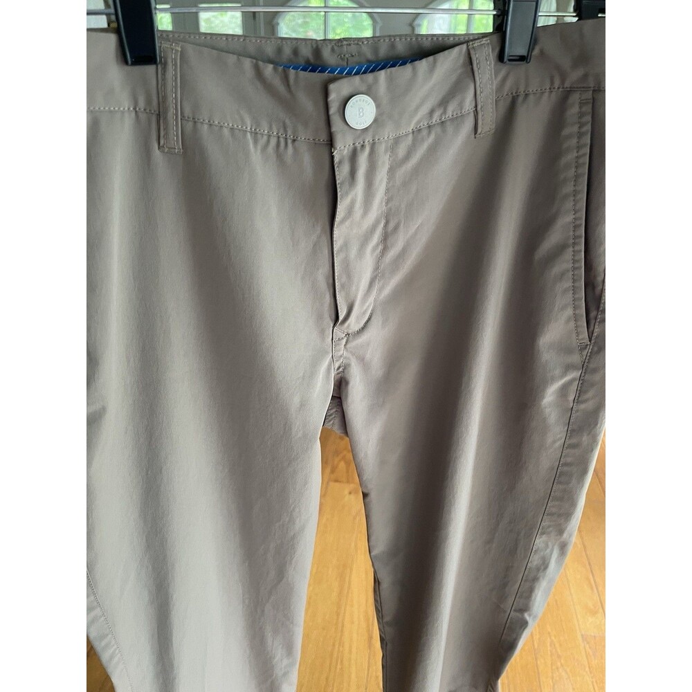 Bonobos Golf Pants Khaki Embroidered Logo Preppy RN128054 Polyester Mens 30x30